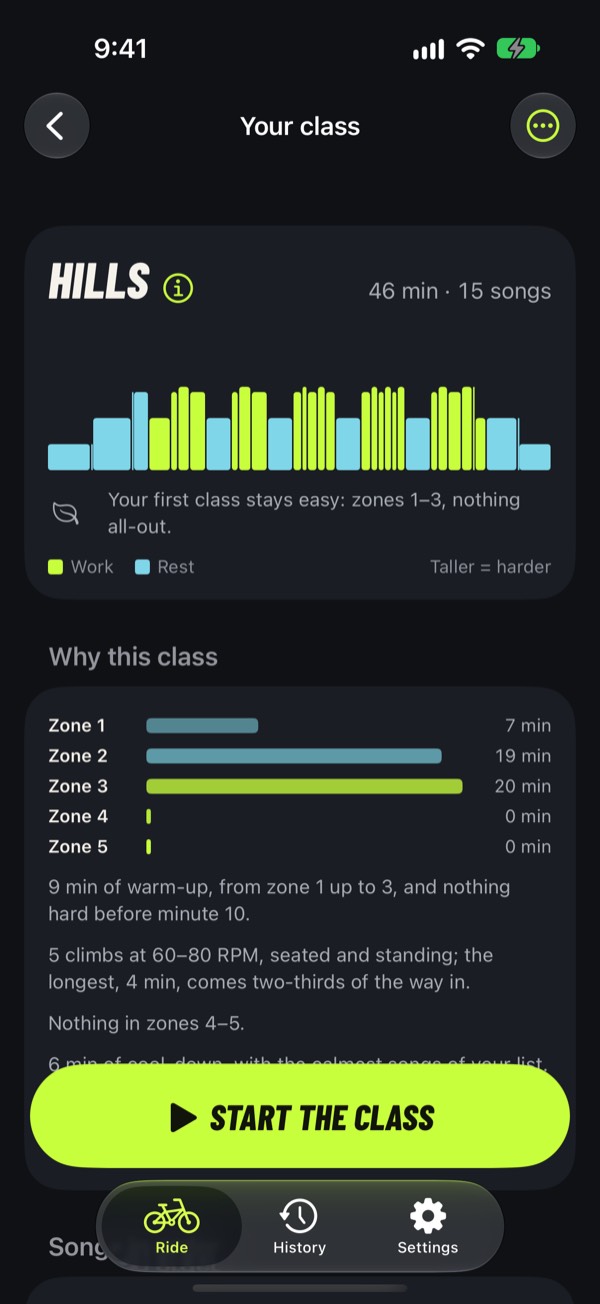 BeatRide screenshot: Your class: its shape, and why it is built that way