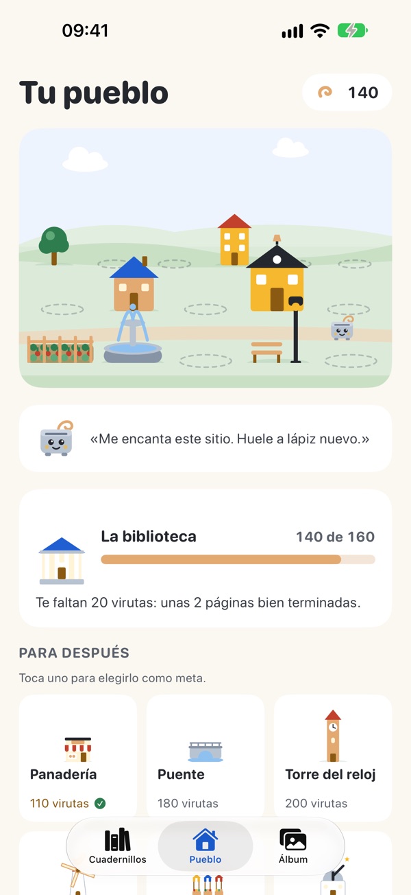 Sacapuntas screenshot: The village built with shavings